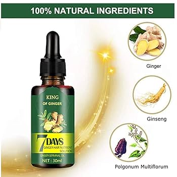 7 Days King of Ginger Hair Growth Oil – Anti Hair Loss &amp; Hair Regrowth Serum (30ml)